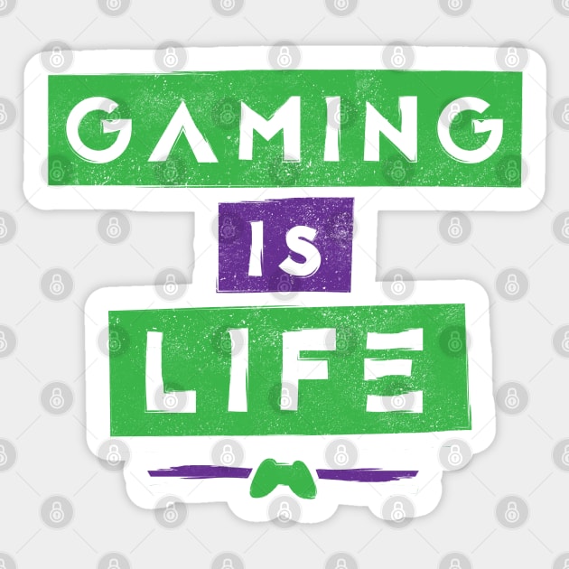 Gaming Is Life Sticker by Commykaze